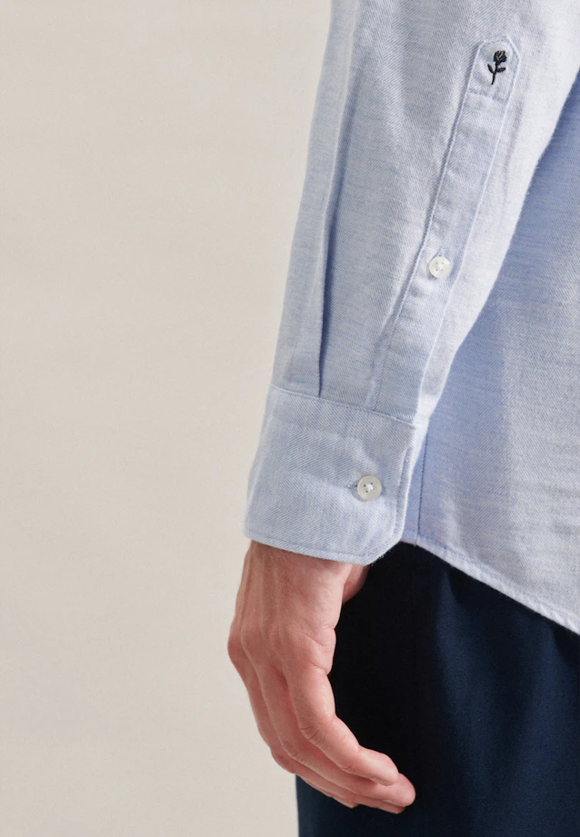 Regular Business Hemd Streifen in Hellblau |  Seidensticker Onlineshop