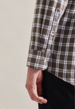 Regular Business shirt Check in Brown |  Seidensticker Onlineshop