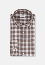 Regular Business shirt Check in Brown |  Seidensticker Onlineshop