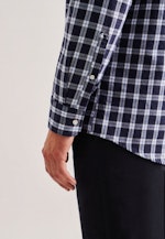 Regular Chemise d'affaires carreaux in Bleu Foncé |  Seidensticker Onlineshop