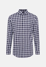 Regular Chemise d'affaires carreaux in Bleu Foncé |  Seidensticker Onlineshop