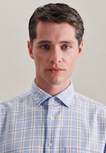 Regular Business Hemd Karo in Hellblau |  Seidensticker Onlineshop