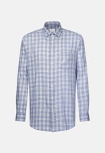 Regular Business Hemd Karo in Hellblau |  Seidensticker Onlineshop