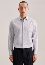 Slim Business Hemd Druck in Braun |  Seidensticker Onlineshop