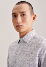 Slim Business Hemd Druck in Braun |  Seidensticker Onlineshop