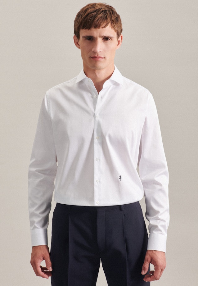 Regular Business Hemd Uni in Weiß |  Seidensticker Onlineshop