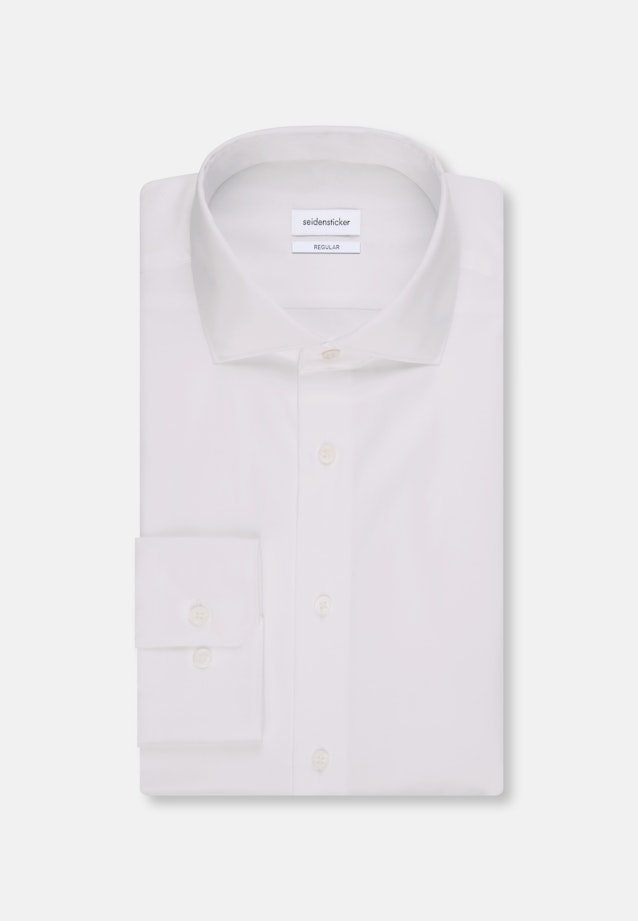 Regular Business Hemd Uni in Weiß |  Seidensticker Onlineshop