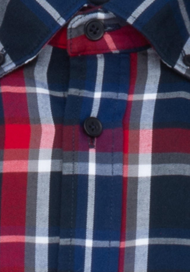 Flanell Business Hemd in Regular mit Button-Down-Kragen in Dunkelblau |  Seidensticker Onlineshop