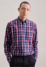 Regular Chemise d'affaires carreaux in Bleu Foncé |  Seidensticker Onlineshop