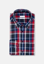 Regular Chemise d'affaires carreaux in Bleu Foncé |  Seidensticker Onlineshop
