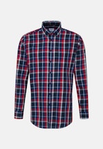 Regular Chemise d'affaires carreaux in Bleu Foncé |  Seidensticker Onlineshop