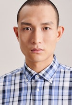 Regular Business Hemd Karo in Hellblau |  Seidensticker Onlineshop