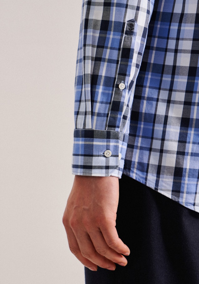 Business Shirt in Regular with Button-Down-Collar in Light Blue |  Seidensticker Onlineshop