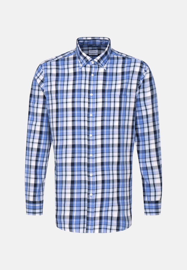 Regular Business Hemd Karo in Hellblau |  Seidensticker Onlineshop