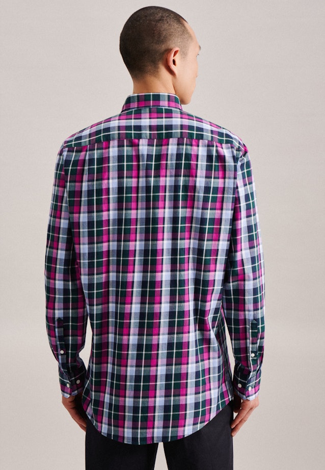 Regular Business Hemd Karo in Grün |  Seidensticker Onlineshop