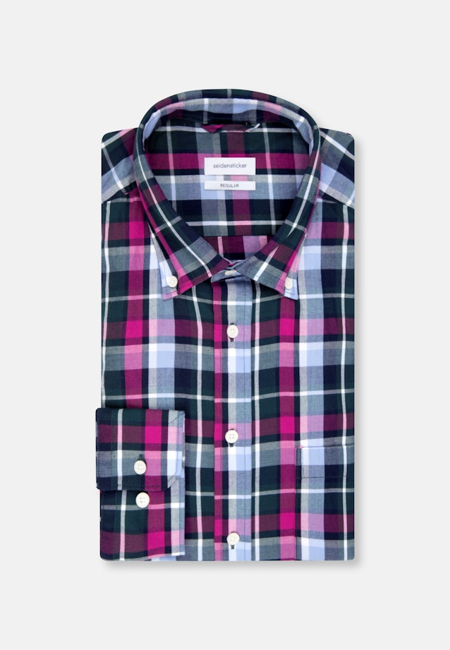 Regular Business Hemd Karo in Grün |  Seidensticker Onlineshop