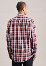 Regular Business Hemd Karo in Orange |  Seidensticker Onlineshop