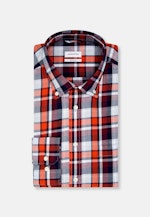 Regular Business Hemd Karo in Orange |  Seidensticker Onlineshop