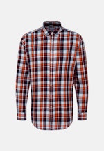 Regular Business Hemd Karo in Orange |  Seidensticker Onlineshop