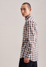 Regular Business Hemd Karo in Braun |  Seidensticker Onlineshop