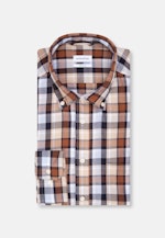 Regular Business Hemd Karo in Braun |  Seidensticker Onlineshop