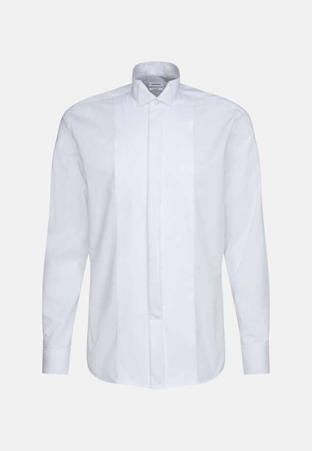 Non-iron Poplin Gala Shirt in Shaped with Wing Collar in White |  Seidensticker Onlineshop