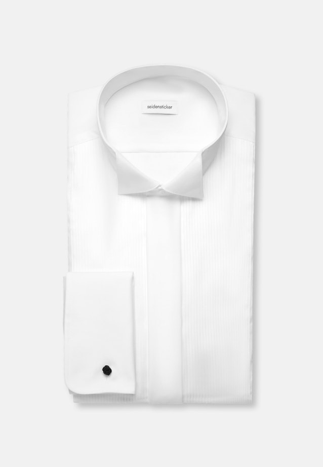 Shaped Smokinghemd Uni in Weiß |  Seidensticker Onlineshop