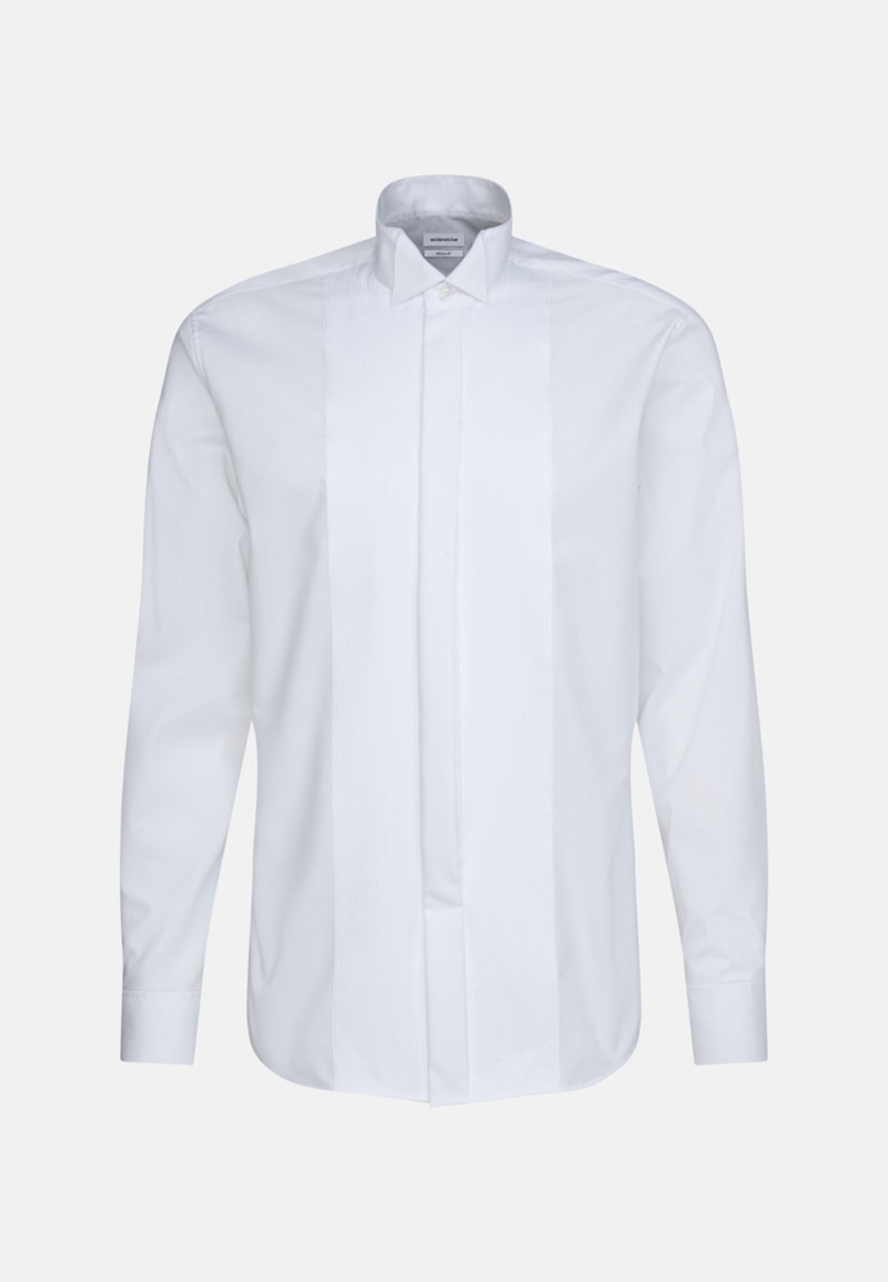 Non-iron Poplin Gala Shirt in Shaped with Wing Collar