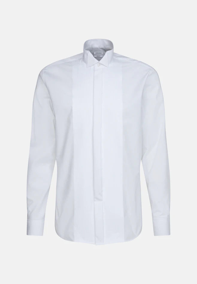 Shaped Smokinghemd Uni in Weiß | Seidensticker Onlineshop