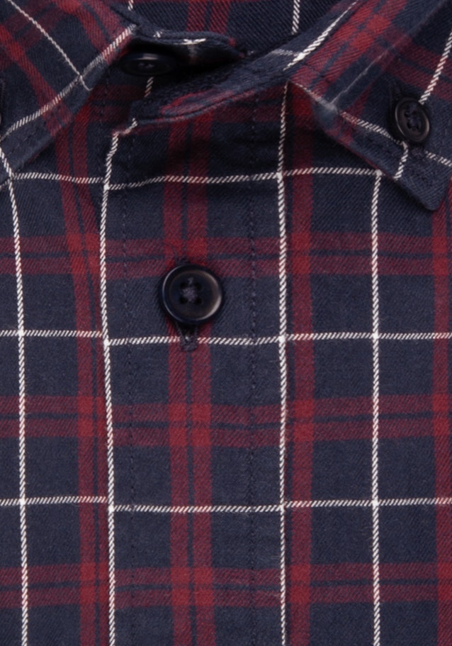 Regular Casual Hemd Carreaux in Bleu Foncé | Seidensticker Onlineshop