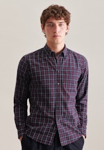 Twill Casual Hemd in Regular mit Button-Down-Kragen in Dunkelblau |  Seidensticker Onlineshop