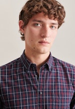 Twill Casual Hemd in Regular mit Button-Down-Kragen in Dunkelblau |  Seidensticker Onlineshop