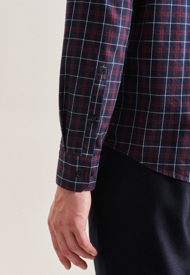 Regular Casual Hemd Karo in Dunkelblau |  Seidensticker Onlineshop