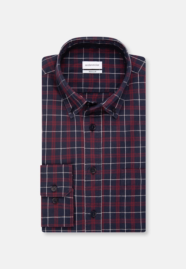 Regular Casual Hemd Karo in Dunkelblau |  Seidensticker Onlineshop