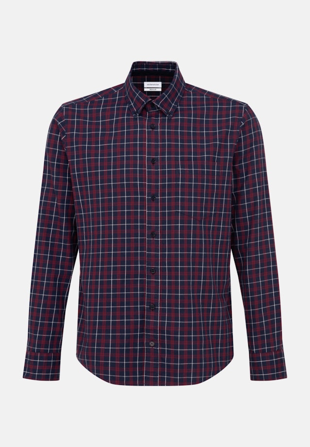 Regular Casual Hemd Karo in Dunkelblau |  Seidensticker Onlineshop