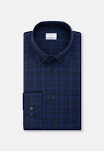 Regular Chemise décontractée carreaux in Bleu Foncé |  Seidensticker Onlineshop