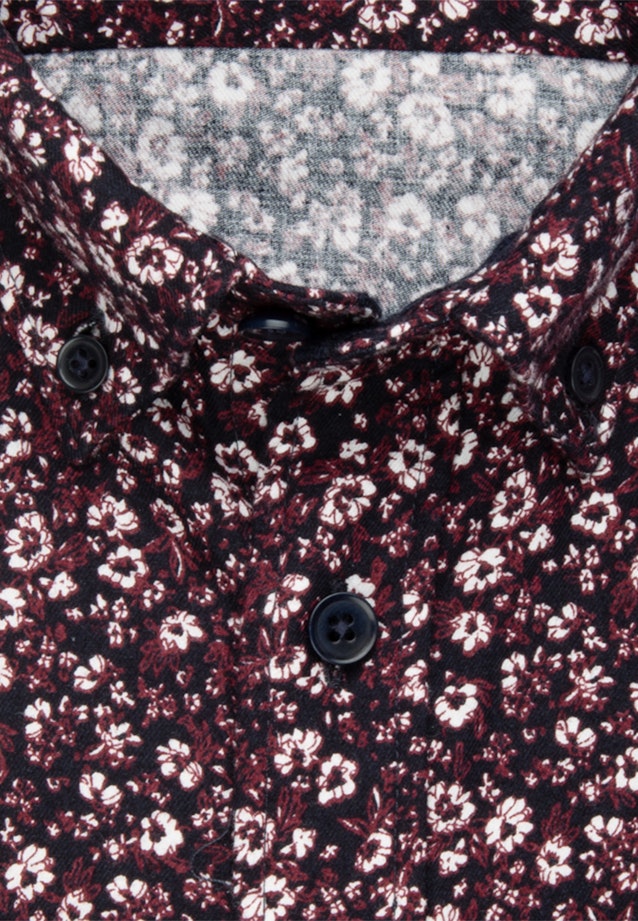 Regular Chemise décontractée Imprimé in Rouge |  Seidensticker Onlineshop