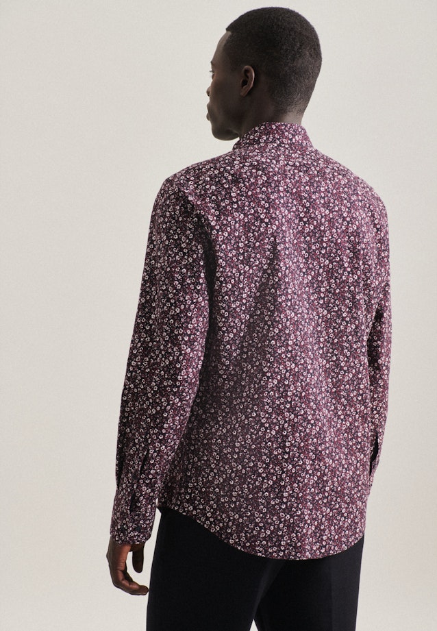 Regular Chemise décontractée Imprimé in Rouge |  Seidensticker Onlineshop