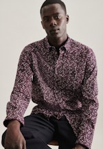 Regular Chemise décontractée Imprimé in Rouge |  Seidensticker Onlineshop