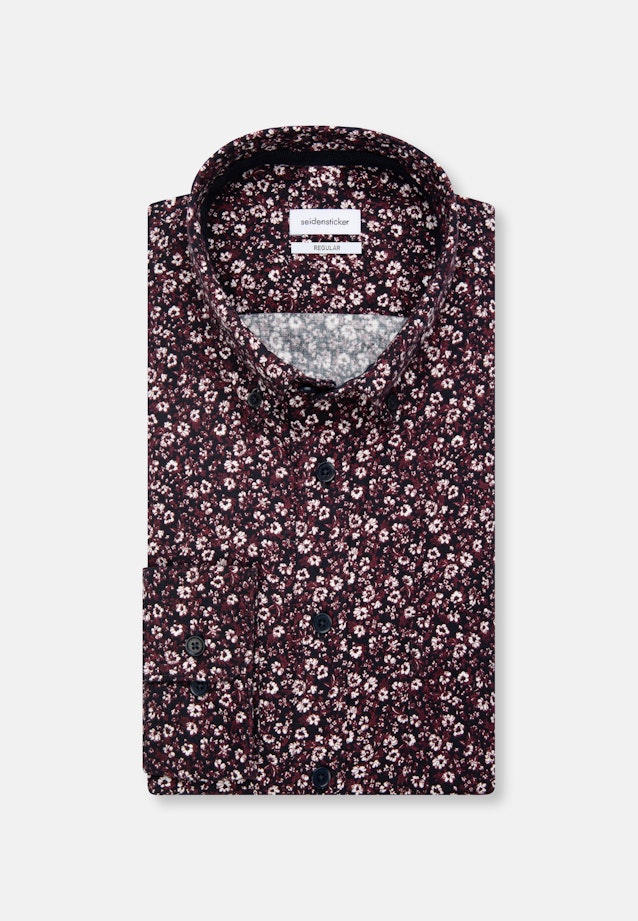 Regular Chemise décontractée Imprimé in Rouge |  Seidensticker Onlineshop