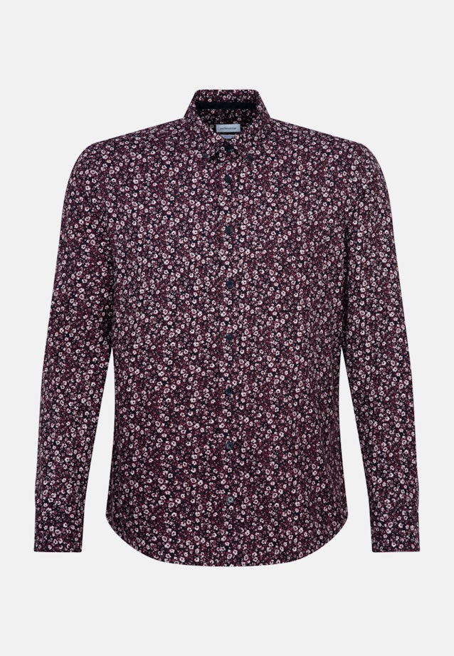 Regular Chemise décontractée Imprimé in Rouge |  Seidensticker Onlineshop