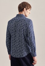 Twill Casual Hemd in Regular mit Button-Down-Kragen in Dunkelblau |  Seidensticker Onlineshop