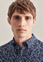 Twill Casual Hemd in Regular mit Button-Down-Kragen in Dunkelblau |  Seidensticker Onlineshop