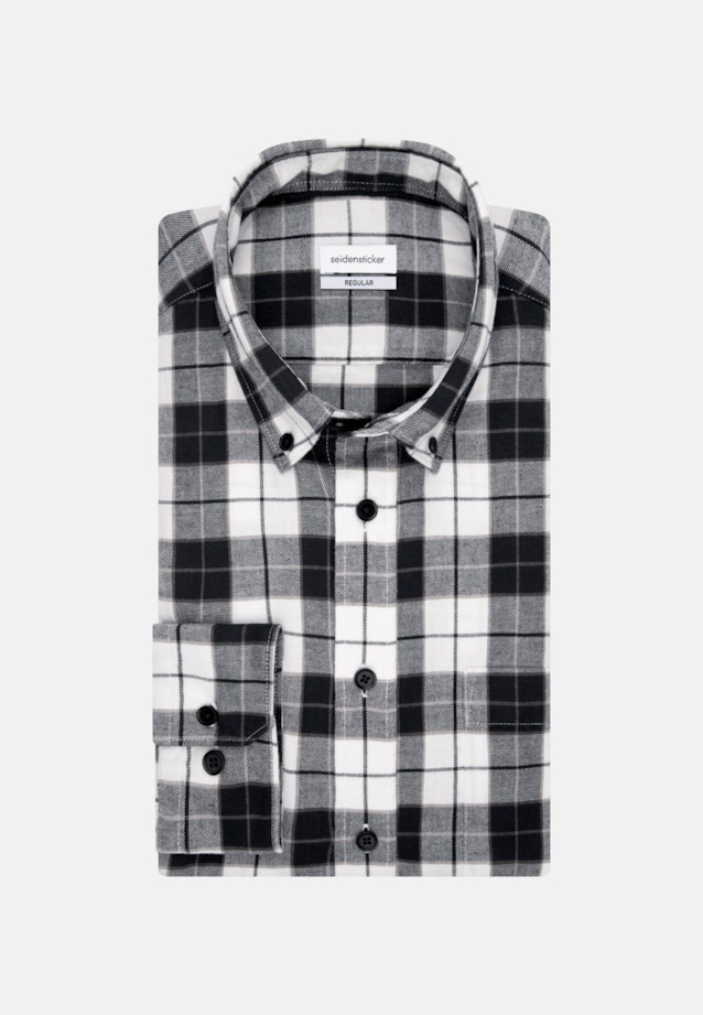 Casual Shirt in Regular with Button-Down-Kraag in Donkerblauw |  Seidensticker Onlineshop