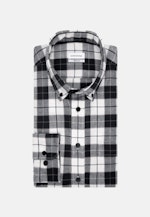 Flanell Casual Hemd in Regular mit Button-Down-Kragen in Dunkelblau |  Seidensticker Onlineshop