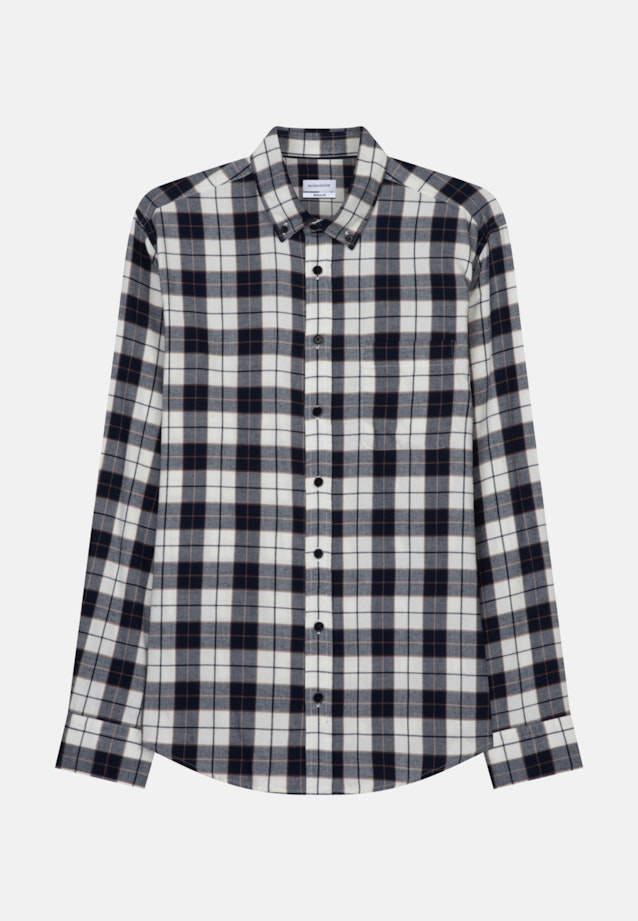 Casual Shirt in Regular with Button-Down-Kraag in Donkerblauw |  Seidensticker Onlineshop