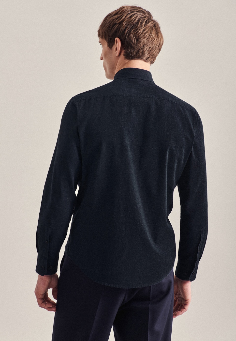 Casual Hemd in Regular mit Button-Down-Kragen in Dunkelblau |  Seidensticker Onlineshop