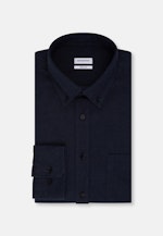 Regular Casual shirt Uni in Dark Blue |  Seidensticker Onlineshop