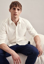 Regular Casual shirt Uni in Ecru |  Seidensticker Onlineshop