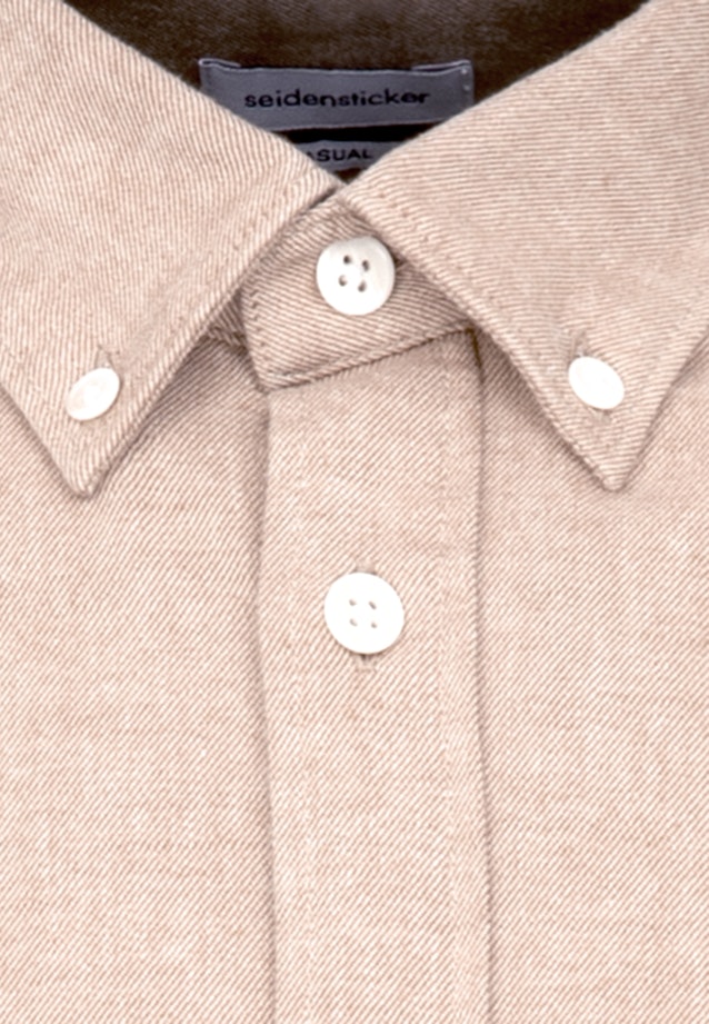 Flanell Casual Hemd in Regular mit Button-Down-Kragen in Braun |  Seidensticker Onlineshop